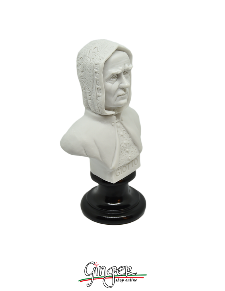 Giotto - bust 5.9 in. (15 cm) white or aged