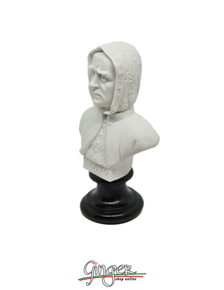 Giotto - bust 5.9 in. (15 cm) white or aged