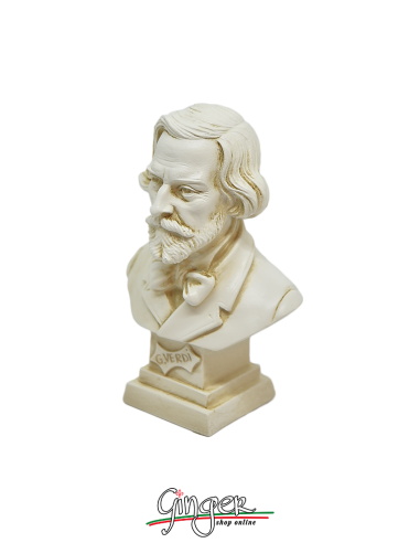 Composers Musicians - Giuseppe Verdi - hand aged bust cm 11