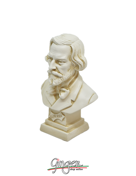 Composers Musicians - Giuseppe Verdi - hand aged bust cm 11