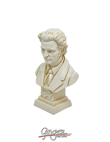 Composers Musicians - Fryderyk Chopin - hand aged bust cm 11