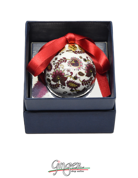 Palla di Natale - Cachemire Rosso 45 o 80 mm