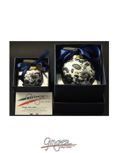 Christmas Ornaments: Blue Cachemire 1.77 or 3.14 in. 2