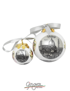 Christmas Ornaments: Florence Cathedral - Silver 1.77 or 3.14 in. 2