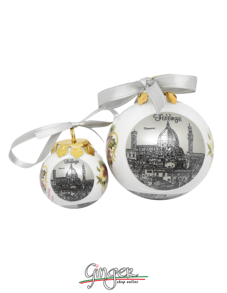 Palla di Natale - Firenze Duomo Argento 45 o 80 mm