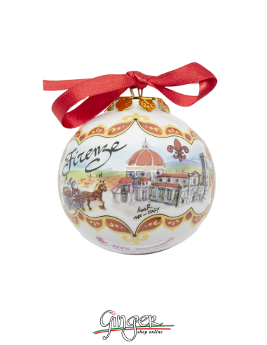 Christmas Ornaments: Florence Cathedral and Palazzo della Signoria 1.77 or 3.14 in.