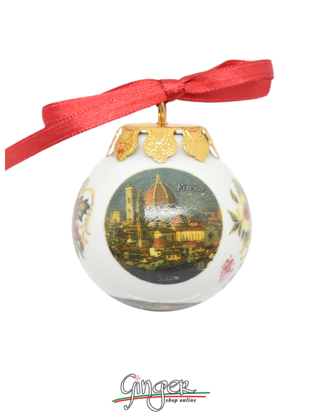Palla di Natale - Firenze Ponte Vecchio o Duomo - 45 mm