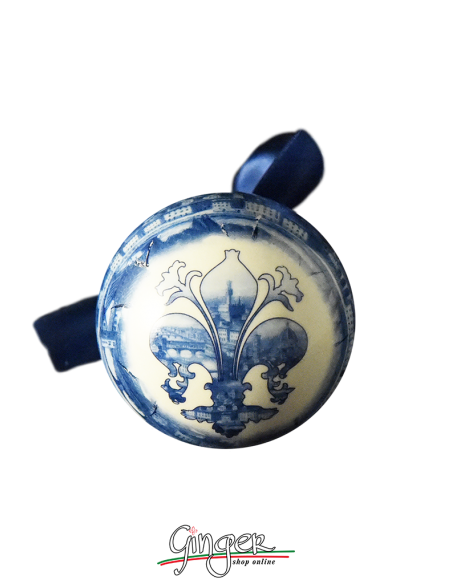 Palla di Natale - Firenze Panorama Blu 45 o 80 mm