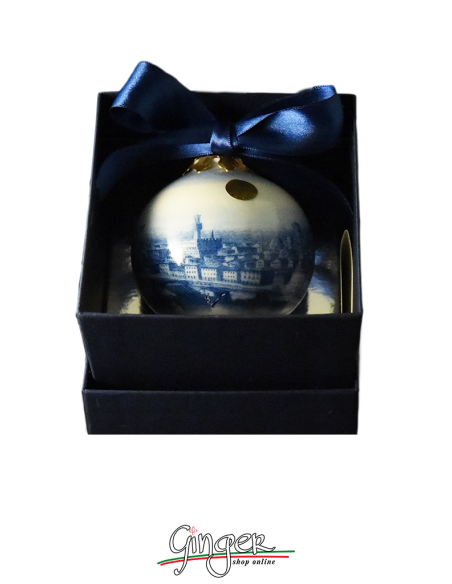 Palla di Natale - Firenze Panorama Blu 45 o 80 mm