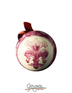 Palla di Natale - Firenze Panorama Rosa 45 o 80 mm 2