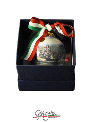 Christmas Ornaments: Florence Colorful Landscape 1.77 or 3.14 in.