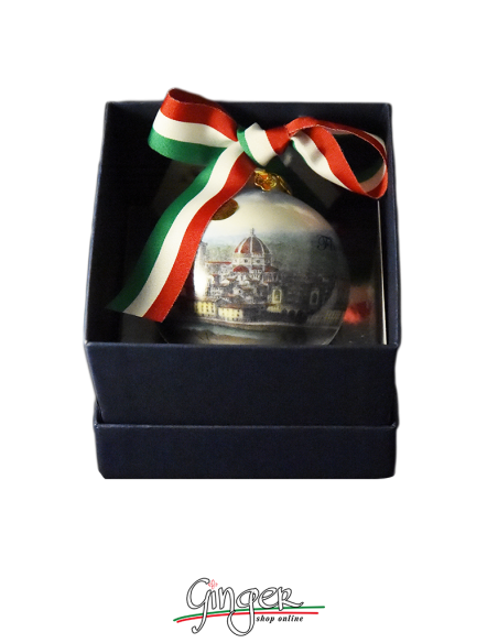 Palla di Natale - Firenze Panorama Colorato 45 o 80 mm