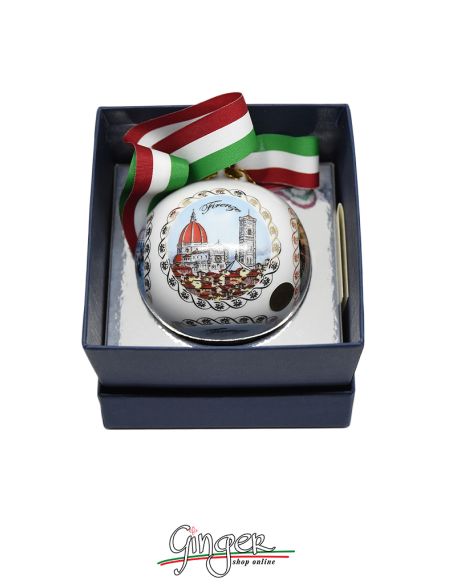Palla di Natale - Italia 4 città 80 mm