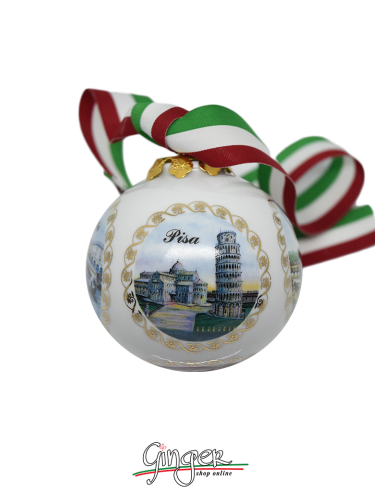 Palla di Natale - Italia 4 città 80 mm