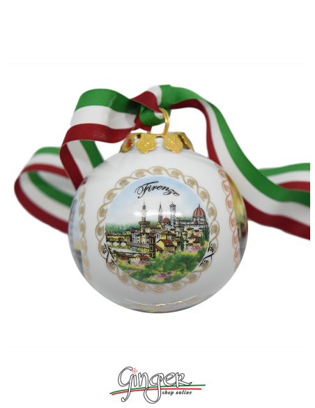 Palla di Natale - Italia 4 città 80 mm