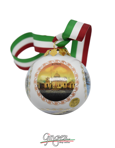 Christmas Ornaments: Five views of Italy 3.14 in.