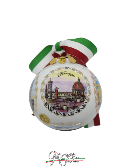 Christmas Ornaments: Five views of Italy 3.14 in.