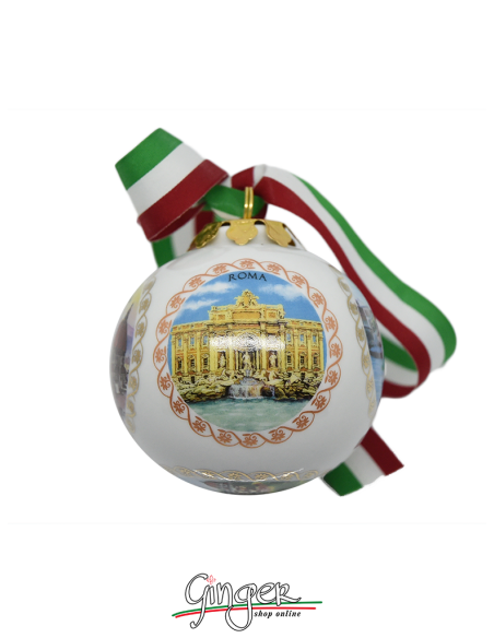Christmas Ornaments: Five views of Italy 3.14 in.