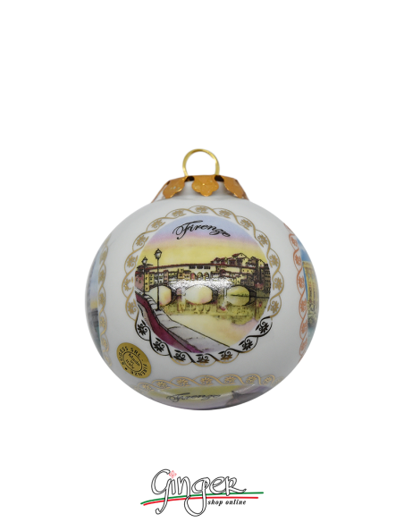 Palla di Natale - Firenze 5 Vedute 80 mm