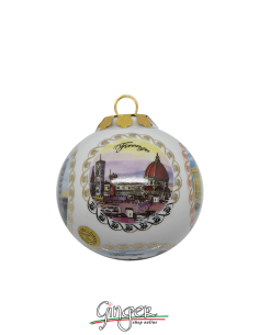 Palla di Natale - Firenze 5 Vedute 80 mm 2