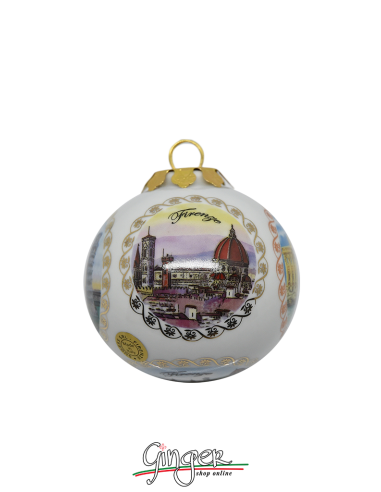 Palla di Natale - Firenze 5 Vedute 80 mm