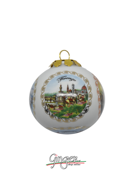 Palla di Natale - Firenze 5 Vedute 80 mm