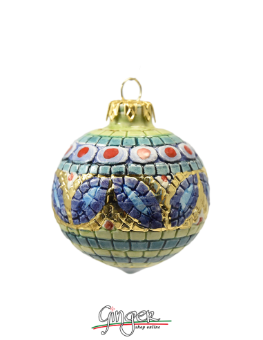Palla di Natale in ceramica di Deruta - VE 60 mm o 80 mm