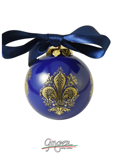 Palla di Natale in ceramica Terra d'Italia - BL 80 mm