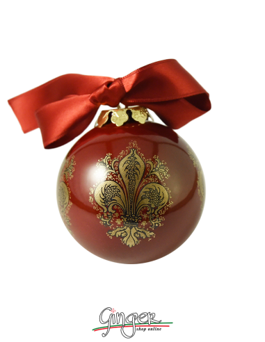 Palla di Natale in ceramica Terra d'Italia - RE 80 mm