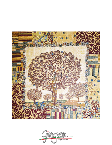 Tree of Life by Klimt - Tapestry 25.5 x 25.5 in.