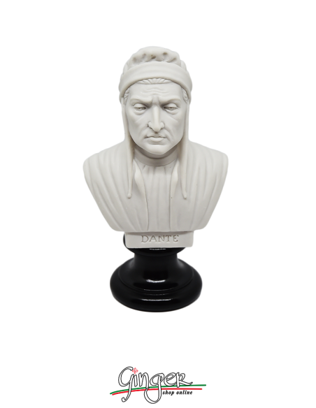 Dante Alighieri - busto 15 cm bianco