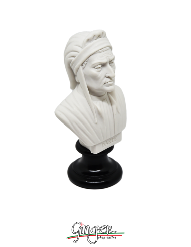 Dante Alighieri - busto 15 cm bianco