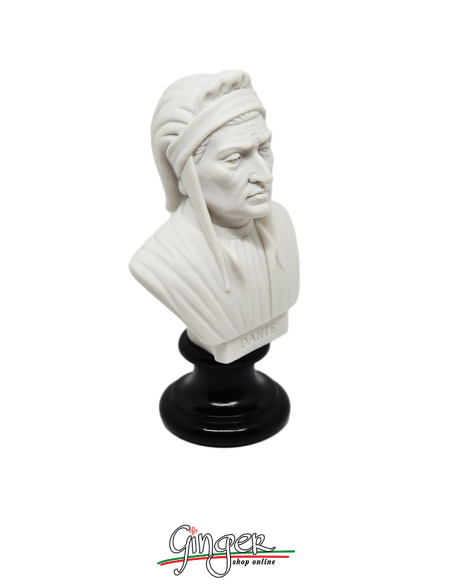 Dante Alighieri - busto 15 cm bianco