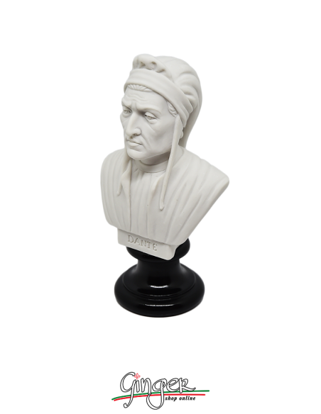 Dante Alighieri - busto 15 cm bianco