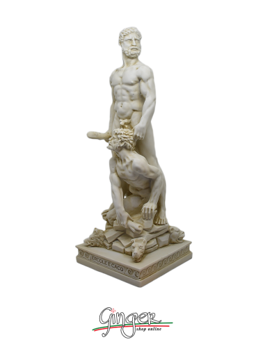 Ercole e Caco - 32 cm - naturale o patinato