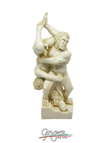 Ercole e Diomede - 21 cm - patinato