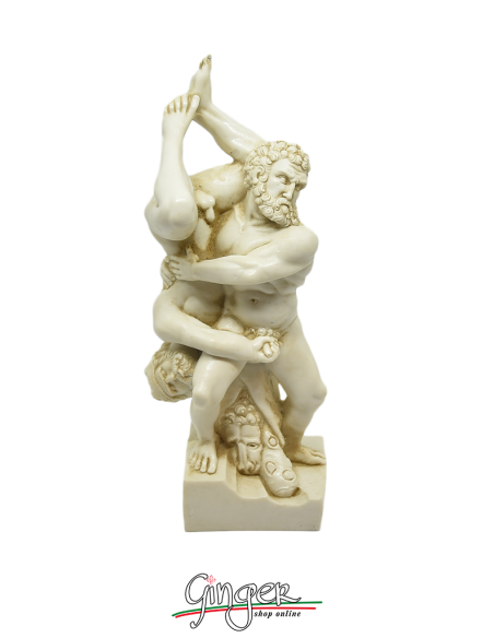 Ercole e Diomede - 21 cm - patinato