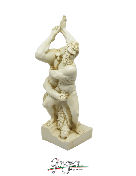 Ercole e Diomede - 21 cm - patinato