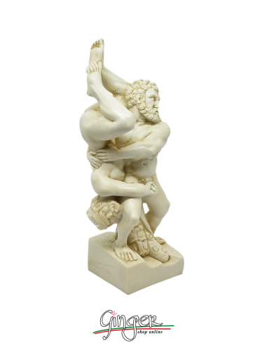 Ercole e Diomede - 21 cm - patinato