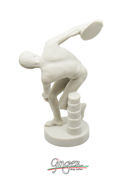 The Discobolo - 7.4 in. (19 cm) - white natural or aged