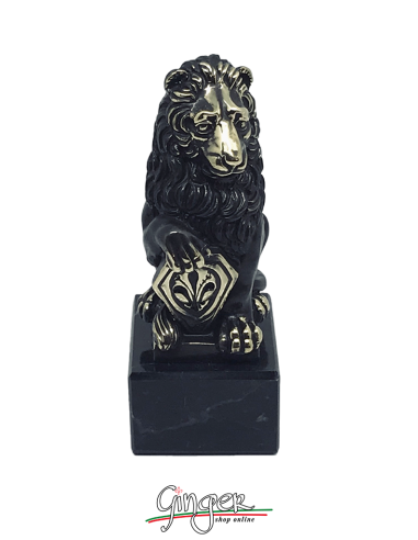 Leone Marzocco di Donatello - 11 cm - con foglia di bronzo
