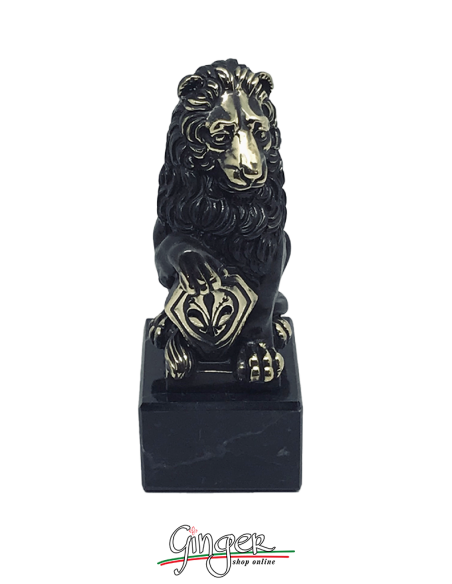 Leone Marzocco di Donatello - 11 cm - con foglia di bronzo