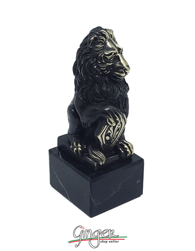Leone Marzocco di Donatello - 11 cm - con foglia di bronzo