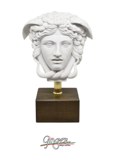 Medusa - head with wooden base - 29 cm 2