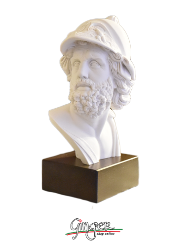 Menelaus' head - 16.1 in. (41 cm) - with wooden base