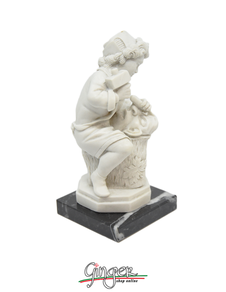 Child Michelangelo who sculpts the head of Faun - 4.3 in. (11 cm)