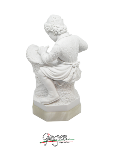 Child Michelangelo who sculpts the head of Faun - 23 cm