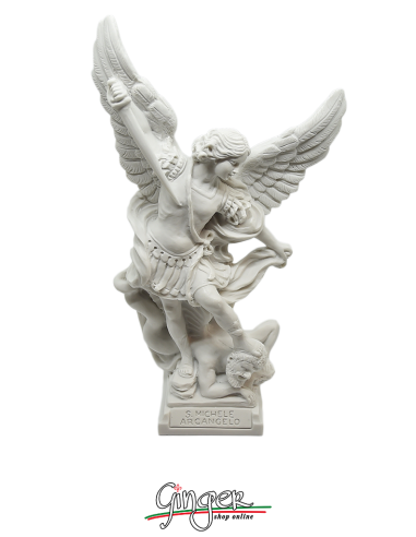 San Michele Arcangelo - 23 cm Colore bianco