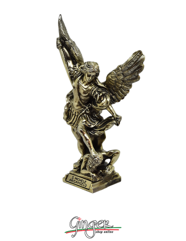 San Michele Arcangelo - 23 cm - color bronzo lux