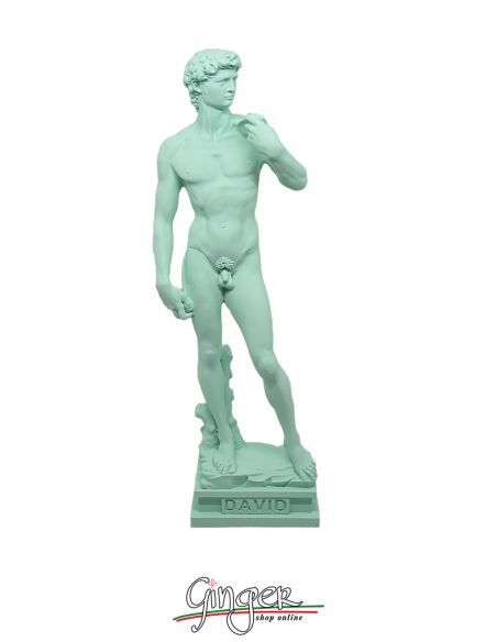 Collezione "pop art" - David 20 cm o 30 cm - Acquamarina